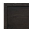 Półka, ciemnobrązowa, 120x50x(2-4) cm, wykończone drewno dębowe