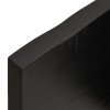 Półka, ciemnobrązowa, 180x50x(2-4) cm, wykończone drewno dębowe