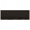 Półka, ciemnobrązowa, 180x60x(2-4) cm, wykończone drewno dębowe