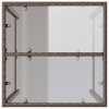 Ogrodowy stolik barowy, brązowy, 70x70x110 cm, polirattan