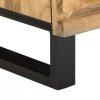 Szafka nocna, 40x34x46 cm, lite surowe drewno mango
