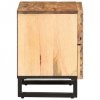 Szafki nocne, 2 szt., 40x34x46 cm, lite surowe drewno mango