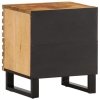 Szafki nocne, 2 szt., 40x34x46 cm, lite surowe drewno mango