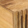Stolik kawowy, 80x51x40 cm, surowe lite drewno mango