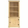 Kredens Corona, 74x38x170 cm, lite drewno sosnowe