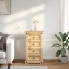 Szafka nocna Corona, 53x39x84 cm, lite drewno sosnowe