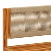 Sofa ogrodowa z poduszkami, 2-osobowa, lite drewno akacjowe