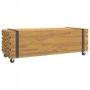 Stolik kawowy, 110x45x35 cm, lite drewno tekowe
