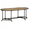 Stolik kawowy, 110x55x40 cm, lite surowe drewno mango