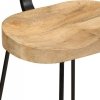 Hokery barowe 2 szt. 49x43x88 cm Drewno lite Mango