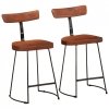 Hokery barowe 2 szt. 49x43x79 cm Drewno lite Mango