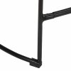 Hokery barowe 2 szt. Czarny 45x40x62 cm Drewno lite Mango