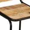 Hokery barowe 4 szt. 46x35,5x70 cm Drewno lite surowe mango