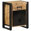 Szafka nocna, 40x30x50 cm, lite, surowe drewno mango
