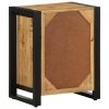 Szafka nocna, 40 x 30 x 51 cm, surowe drewno mango