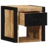 Szafka nocna 40x35x40 cm lite drewno surowe mango