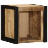 Szafki nocne 2 szt. 40x35x40 cm Drewno lite surowe Mango
