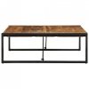 Stolik kawowy 100x100x35 cm lite drewno surowe mango