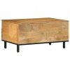 Stolik kawowy Brązowy 80x54x40 cm Drewno lite Mango
