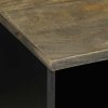 Szafka pod telewizor, czarna, 100x33x46 cm, lite drewno mango