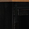 Komoda HALDEN 2 Drzwi przesuwne Czarny 112x40x80 cm Drewno lite