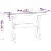Stolik konsolowy, NOAIN, 120x30x75 cm, lite drewno sosnowe