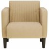 Sofa Fotel z Podłokietnikami Jasnozielony Szary 54 cm