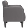 Sofa Fotel z Podłokietnikami Szary 54 cm Skóra ekologiczna