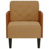 Sofa Fotel z Podłokietnikami Brązowy 55 cm Aksamit