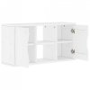 Szafka RTV „ODDA” Biała 79x24x40 cm Drewno lite Sosna