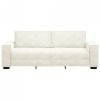 Sofa 3-osobowa, kremowy, 180 cm, tapicerowana aksamitem