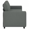 Sofa 3-osobowa, ciemnoszara, 180 cm, tapicerowana tkaniną