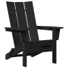Krzesło Adirondack  Czarne 74.5x80.5x90 cm HDPE