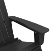 Fotel Bujany Adirondack Czarny 73.5x92x90 cm HDPE