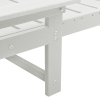 Leżak  Biały 53x162x98.5 cm HDPE