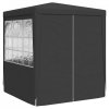 Namiot imprezowy ze ściankami, 2x2 m, antracyt, 90 g/m²
