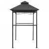 Altanka nad grill, 240x150x255 cm, antracytowa, stal