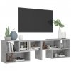 Szafka pod TV, szarość betonu, 149x30x52 cm
