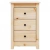 Szafki nocne, 2 szt., 40x35x61,5 cm, lite drewno sosnowe