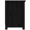 Szafka pod telewizor, czarna, 103x36,5x52 cm, drewno sosnowe
