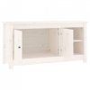 Szafka pod telewizor, biała, 103x36,5x52 cm, drewno sosnowe