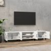 Szafka pod TV, biała, 180x31,5x40 cm, materiał drewnopochodny