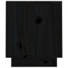 Szafka pod TV, czarna, 70x34x40 cm, lite drewno sosnowe