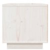 Szafki nocne, 2 szt., białe, 40x34x35 cm, lite drewno sosnowe