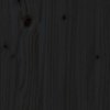 Szafki nocne, 2 szt., czarne, 40x34x35 cm, lite drewno sosnowe