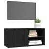 Szafki pod telewizor, 2 szt., czarne, 80x31,5x36,5 cm