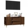 Szafka pod TV, brązowy dąb, 102x44,5x50 cm