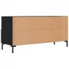 Szafka pod TV, czarna, 102x36x50 cm, materiał drewnopochodny