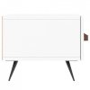Szafka pod TV, biała, 150x36x30 cm, materiał drewnopochodny