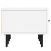 Szafka pod TV, biała, 150x36x30 cm, materiał drewnopochodny